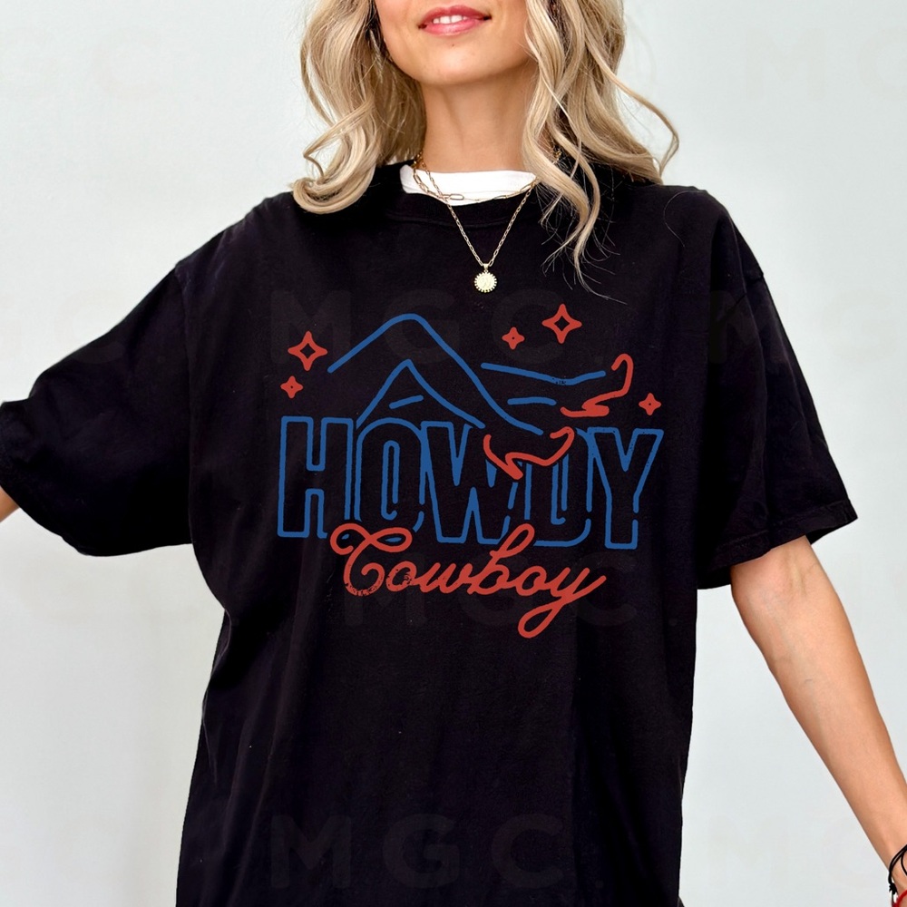 🚨 SALE 🚨 Comfort Colors Howdy Cowboy Tee